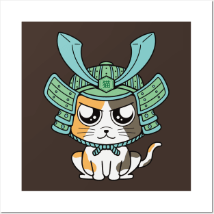 Samurai cat Posters and Art